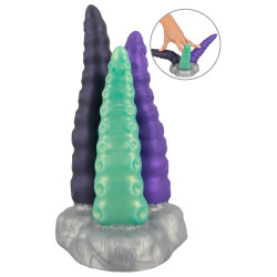 Beasty Cocks Triple Gode Tri Tentak 19 x 9.5cm